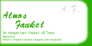 almos faukel business card